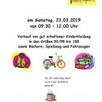 Kindersachenbörse - Frühling - Grundschule Boloh