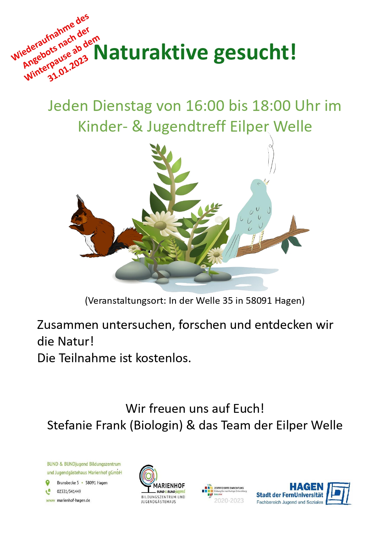 Naturaktive gesucht!