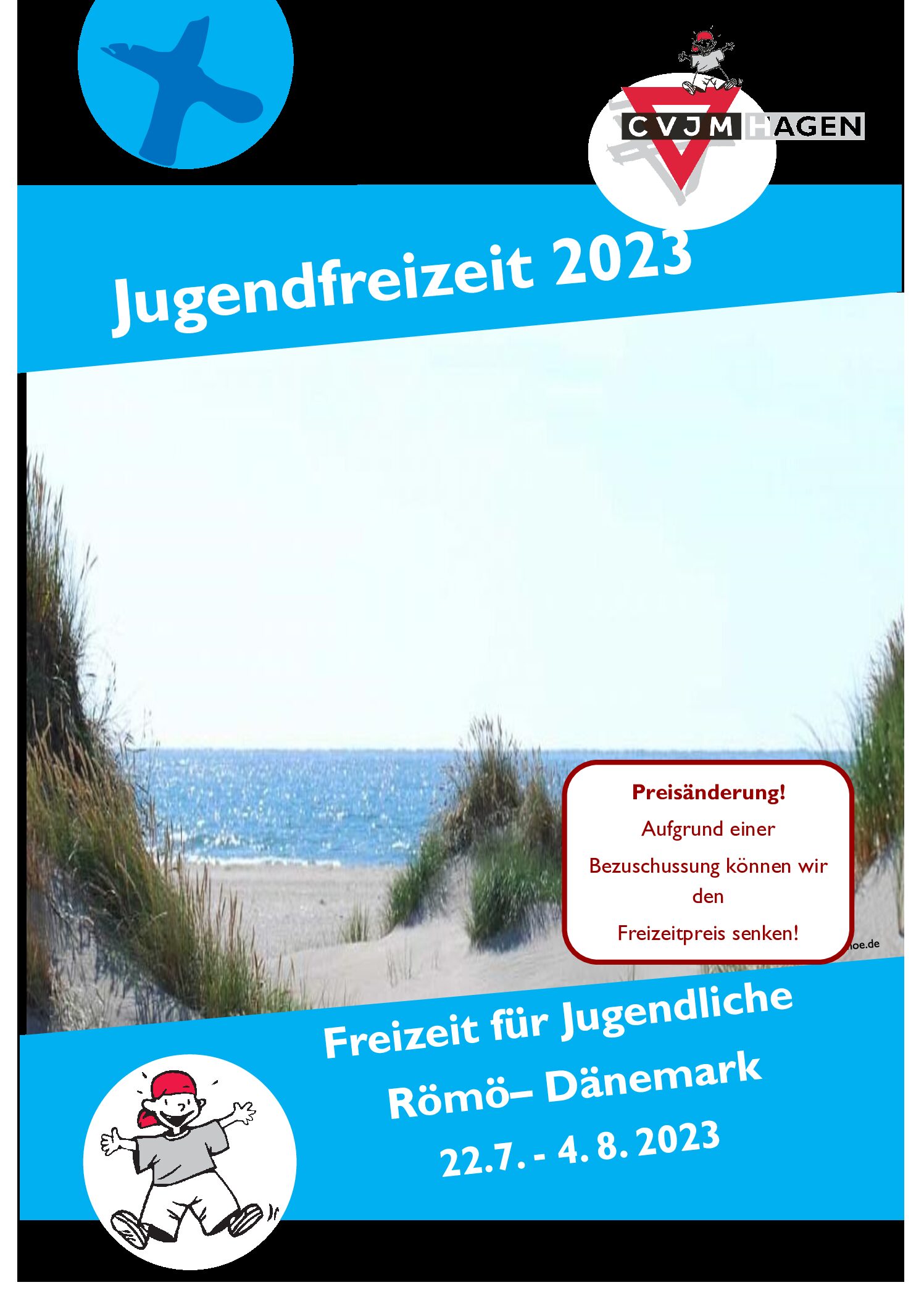 CVJM - Sommerfreizeit für Jugendliche nach Römö - Dänemark