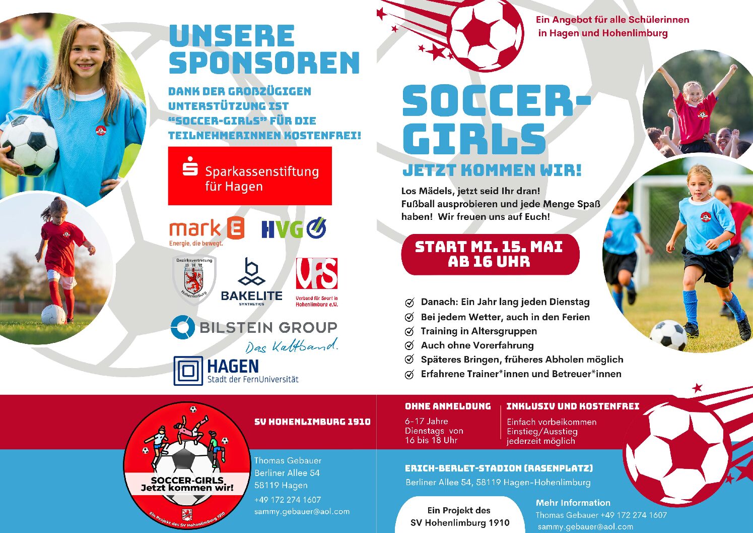 Fußballangebot "Soccer-Girls" (6-17 J.)