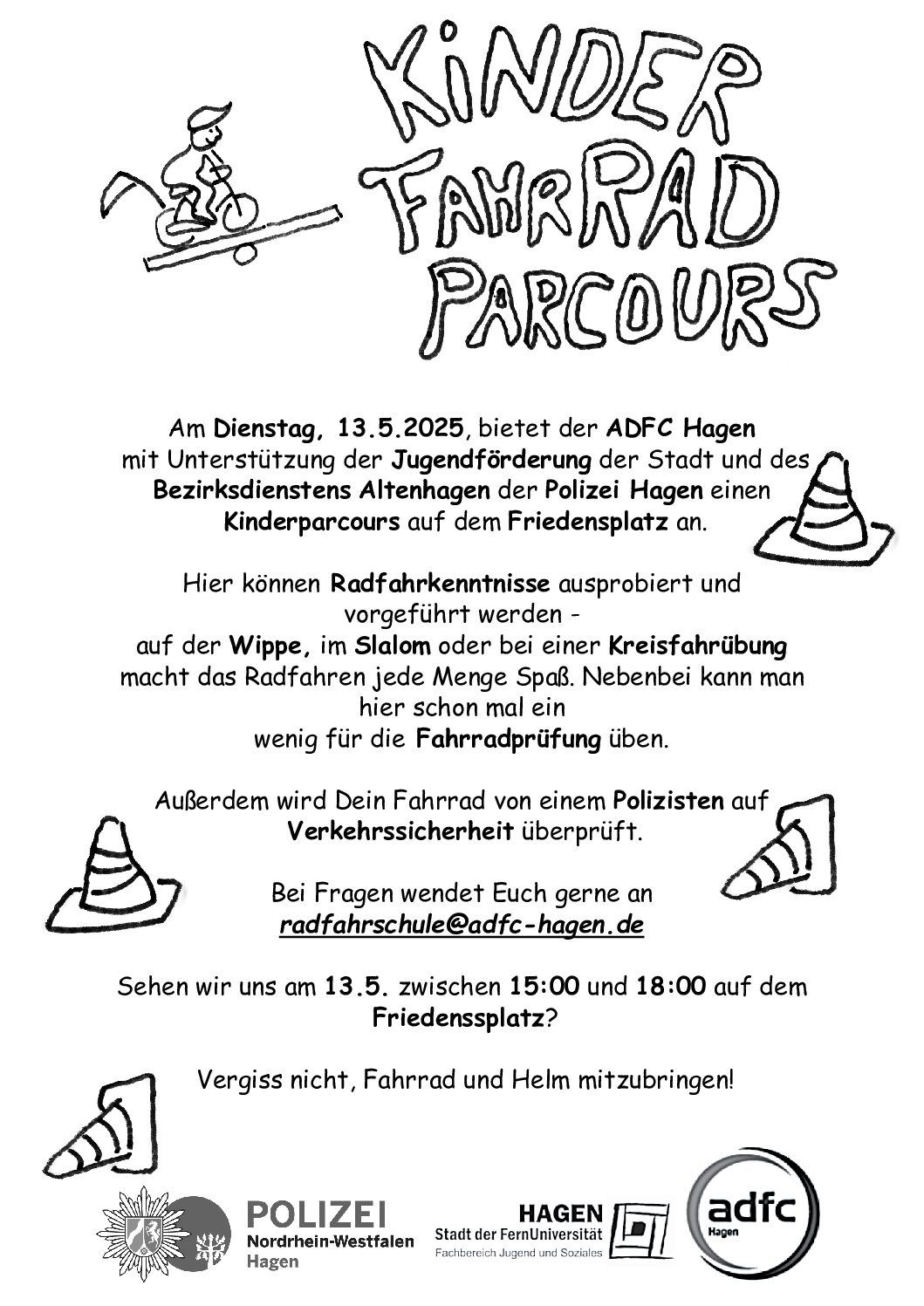 Kinder-Fahrrad-Parcours in Altenhagen