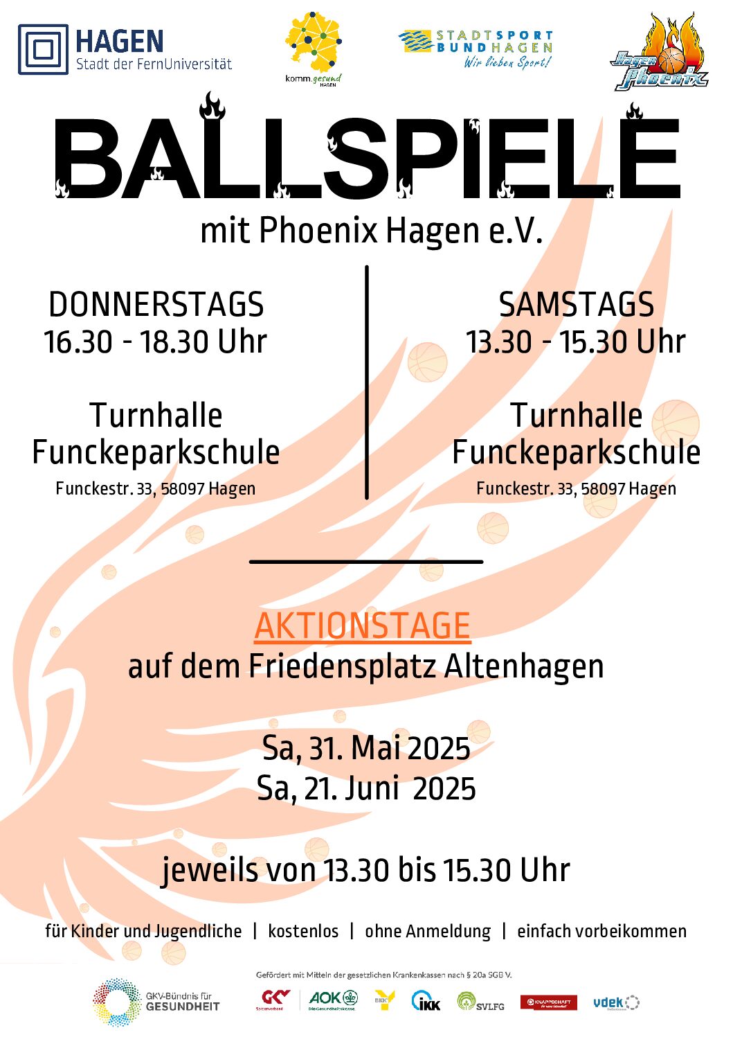 Ballspiele mit Phoenix Hagen e.V.